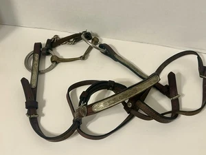 Rare Vintage Sliester Snaffle Horse Bit And Bridle Engraved Straps - Picture 1 of 14