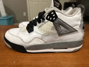 Nike Air Jordan 4 Retro OG BG "White Cement" 2016 836016-192 Jugend Größe 5 - Bild 1 von 9