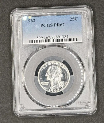1962 Washington Quarter Proof | PCGS PR67 - Image 1 of 4