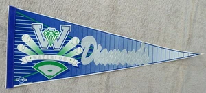 Waterloo Diamonds Wimpel ~ Vintage ~ 90er Jahre ~ Minor League Baseball Team - Bild 1 von 2