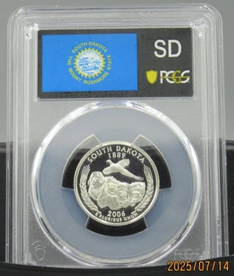 2006 S South Dakota Silver PCGS PR 70 DCAM - Image 1 of 2