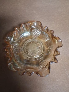 Vintage Marigold Carnival Glass Candy Nut Dish Carnival Glass - Bild 1 von 7