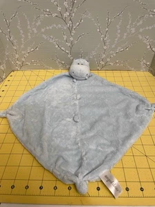 Angel Dear Hippo Bebé Niño Azul Lovey Peluche Manta de Seguridad Hipopótamo - Imagen 1 de 8
