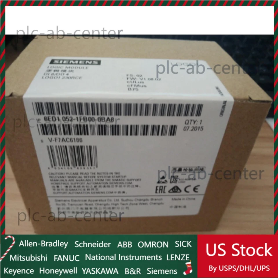 New Siemens LOGO 230RCE logic module 6ED1052-1FB08-0BA0 6ED1 052-1FB08-0BA0 - Image 1 of 3