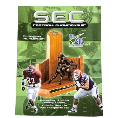 1999 SEC Championship Program Alabama Crimson Tide vs Florida Gators Football - Image 1 of 4