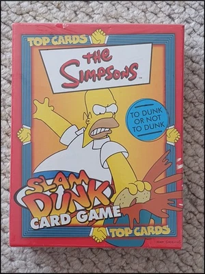 TOP CARDS THE SIMPSONS SLAM DUNK Winning Moves Card Game NEW & SEALED 2001 - Image 1 of 4