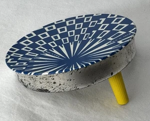 Vintage 3.5" Blue White Noisemaker - Picture 1 of 7