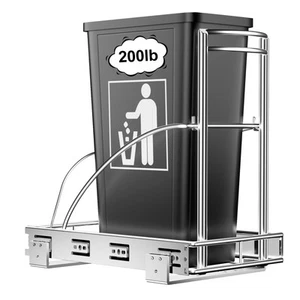 Single Pull Out Trash Can Under Cabinet 7-13 Gallon, Heavy Duty Under Sink Ga... - Imagen 1 de 5