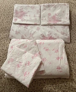 LOVESHACK FANCY ROSE GARDEN DUVET COVER SET AND SHEETS 7 PCS. KING SIZE - Picture 1 of 12