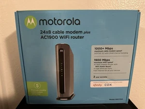 MOTOROLA MG7700 AC1900 DUAL-BAND DOCSIS 3.0 CABLE MODEM WIFI ROUTER - Picture 1 of 6