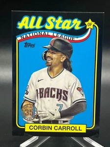 2024 Topps Series 2 CORBIN CARROLL 1989 ALL-STAR BLACK PARALLEL /299 DBACKS - Picture 1 of 2