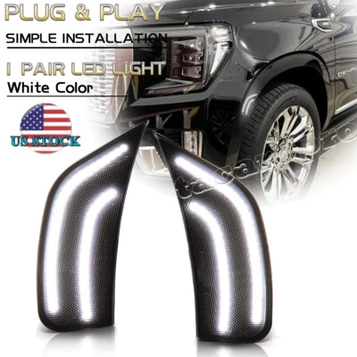 2X LED Side Marker Light For 2021-up GMC Yukon XL Chevy Tahoe Suburban Cadillac - Image 1 of 4