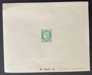 FRANCE 1938 Sc # 338 CERES 2.5F GREEN Deluxe Proof MNH -S15827-1 - Picture 1 of 1
