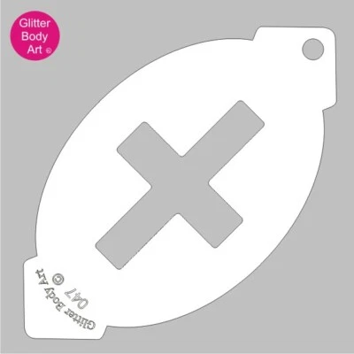 England Cross Reusable Face Paint Stencil 47- Kids Sport, Rugby stencil template - Image 1 of 4