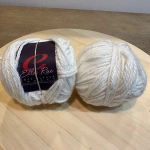 2 Ella Rae COZY ALPACA Doppelstrickgarn 100g 120 Yards Weiß #500 Alpaka Mischung - Bild 1 von 4