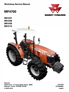 Massey Ferguson 4700 Serie MF 4707 4708 4709 4710 Traktor Service Reparaturanleitung - Bild 1 von 24