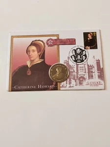 1997 Gran Bretagna lusso primo giorno copertina e medaglia, Enrico VIII e le sue sei mogli - Foto 1 di 3