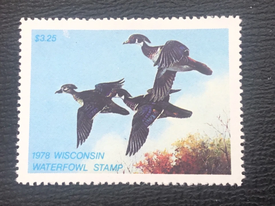 ICOLLECTZONE  US Wisconsin 1978 WI1 Hunting Stamp VF NH CV $65 - Image 1 of 1