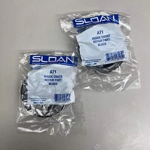SLOAN (2 Pack) A-71 Inside Cover Repair 3-1/4"x 13/16" Black 0301168K - Afbeelding 1 van 7