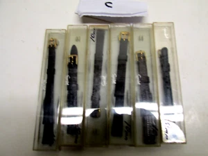 C Lot-6 Vintage Speidel Lady's Leather Watch Bands 1-W.Germany 2-USA 1-Mexico - Picture 1 of 3