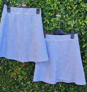 Debenhams Gingham School Skirts X 2 Age 8 School Summer Skirt , School Uniform - Picture 1 of 3