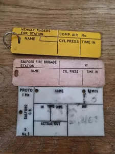 More details for 3 x salford fire brigade service breathing apparatus tally ba manchester 