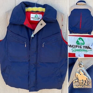 vintage Pacific Trail Sportswear vest colorblock down puffer size L - Picture 1 of 12
