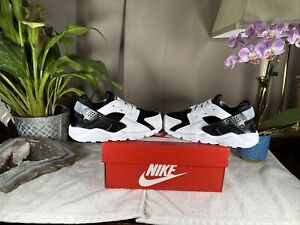 Nike Air Huarache Run TD Toddler Athletic BlackWhite Shoes Brand New+Box Size 9c