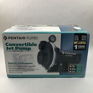 Flotec FP4322-08 3/4 HP Thermoplastic Convertible Jet Pump Open Box See Pictures