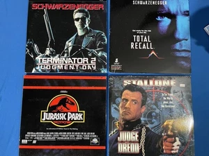 Judge Dredd Dolby THX- Laserdisc + Terminator 2, Jurassic Park, Total Recall - Picture 1 of 9