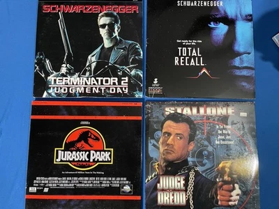 Judge Dredd Dolby THX- Laserdisc + Terminator 2, Jurassic Park, Total Recall - Image 1 of 4