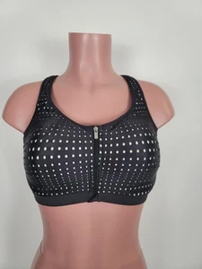 Victoria's Secret Knockout Biustonosz sportowy Zamek błyskawiczny Fiszbiny Push Up 34DDD - Zdjęcie 1 z 10
