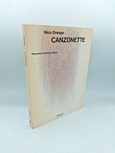 "CANZONETTE" Nico Orengo, Einaudi 1981 Munari – 1°edizione con DEDICA di Orengo - Picture 1 of 5