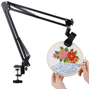 Schwarzes Sticktischständer-Set, 8-12 mm Loch, Handstickständer, Knie-Klapp1283 - Bild 1 von 6
