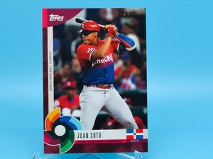 JUAN SOTO 2023 Topps World Baseball Classic (WBC) Dark Red Parallel SP  #/150