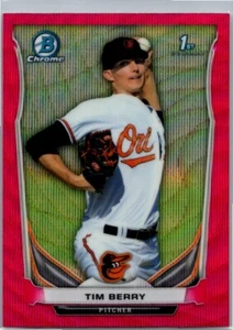 Bowman Chrome #BCP74 2014 Tim Berry Prospects refractores de onda rosa #/65 - Imagen 1 de 2