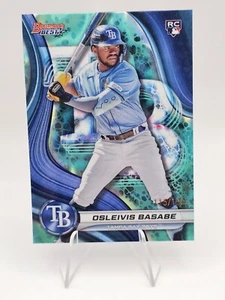 2024 Bowman's Best Osleivis Basabe #63 RC Aqua Lava Refractor /199 Tampa Bay - Picture 1 of 2