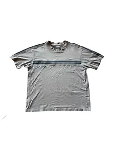 VTG Extreme Gear EXG Distressed Tan Y2K Stripe Graphic T Shirt Size XL - Picture 1 of 4