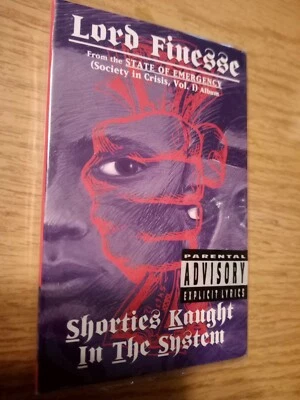 LORD FINESSE Shorties Kaught In The System SEALED Rap Tape Big L New York 1994 - Image 1 of 4