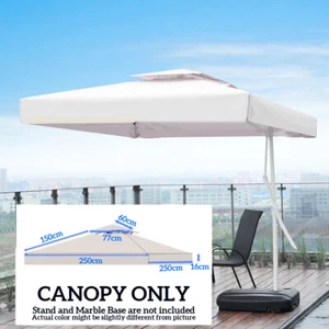 300D Gazebo Canopy Top Sunshade Cover Replacement 2 Tier Patio Outdoor Anti UV - Picture 1 of 13