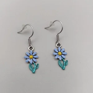 Blue Forget Me Not Earrings – Handmade September Birth Flower Gift - Picture 1 of 34