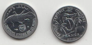 COMOROS: Rare coin of 5 Francs 2017 - Mint coin - Africa Island - Picture 1 of 1