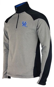 Outerstuff Men's NCAA Kentucky Wildcats "Helix" 1/4 Zip Track Jacket - Picture 1 of 8