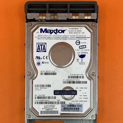 HP 397551-001 80GB 2K 3.5" SATA HDD Suit Proliant Maxtor 391333-004 - Image 1 of 4