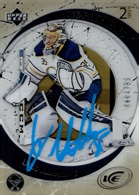 Linus Ullmark - Signed 2015-16 Ice Premieres Retro /799 Rookie Card #R-14 - Image 1 of 2