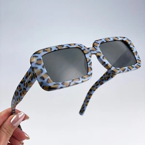 Saint Laurent Women Sunglasses Violet Havana Grey Rectangle SL534 008 NEW - Picture 1 of 12