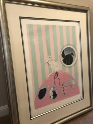 Erte Deception Serigraph 1983 Signed and Dated w/Certificate & Erte Book - Image 1 of 4