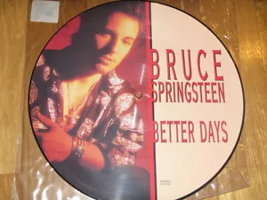 12" BRUCE SPRINGSTEEN rare picture disc edition BETTER DAYS TOUGHER THAN THE RES - Picture 1 of 3
