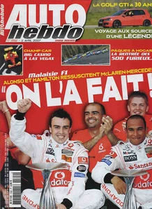 AUTO HEBDO N°1592 11.04.2007 GP MALAISIE VW GOLF GTI édition 30 CHAMPCAR LAS VEG - Bild 1 von 1