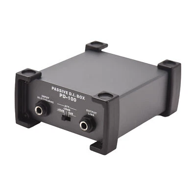 1 Channels Passive DI-Box Unit Hum Eliminator 1/4'' instrument Direct Box Y3I5 - Image 1 of 4